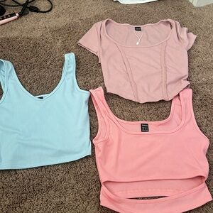 3 shein shirts all xs/s